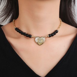 Gold-Tone Pave Heart &...
