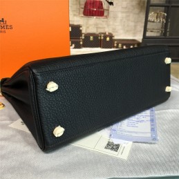 Black Kelly 28 Gold Hardware Bag