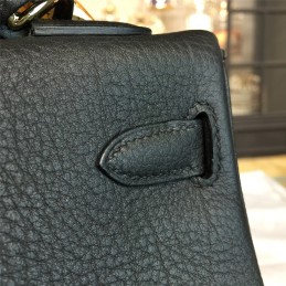 Black Kelly 28 Gold Hardware Bag