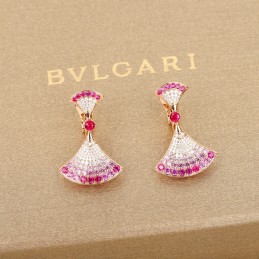 Pink Gradient Pave Fan Drop...