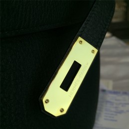 Black Kelly 28 Gold Hardware Bag