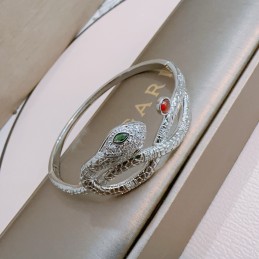 Serpenti Coiled Pave Bangle...