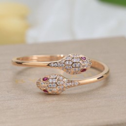 Serpenti Double Head Pave...