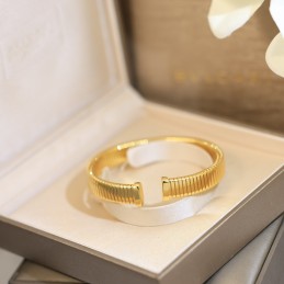 Tubogas Open Bangle Gold