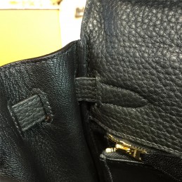 Black Kelly 28 Gold Hardware Bag