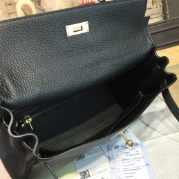 Black Kelly 28 Gold Hardware Bag