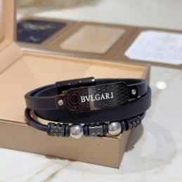 Navy Leather Wrap Bracelet...