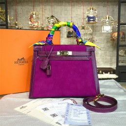 Fuchsia Kelly 28 Gold Hardware Bag