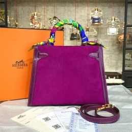 Fuchsia Kelly 28 Gold Hardware Bag