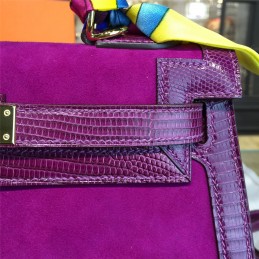 Fuchsia Kelly 28 Gold Hardware Bag