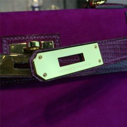 Fuchsia Kelly 28 Gold Hardware Bag