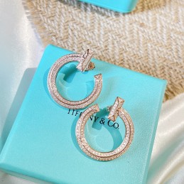 T Wire Rose Gold Pavé...