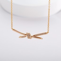 Knot Rose Gold Diamond...