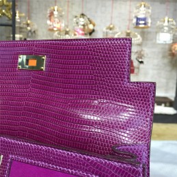 Fuchsia Kelly 28 Gold Hardware Bag