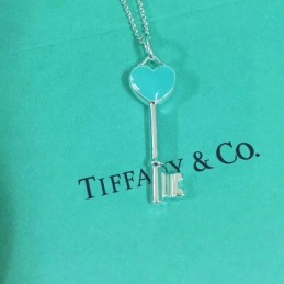 Blue Enamel Heart Key...