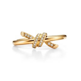 Knot Yellow Gold Diamond Ring