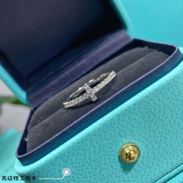 T Wire White Gold Full Pavé...