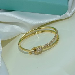 18k Yellow Gold Knot Pavé...