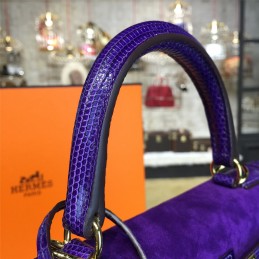 Purple Kelly 28 Gold Hardware Bag
