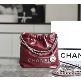 Drawstring Hobo Mini Dark Red