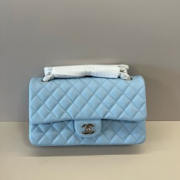 Classic Flap 25 Caviar Sky...