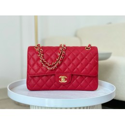Classic Flap 25 Caviar Red...