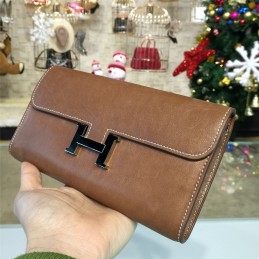 Etoupe Brown Constance Long Wallet