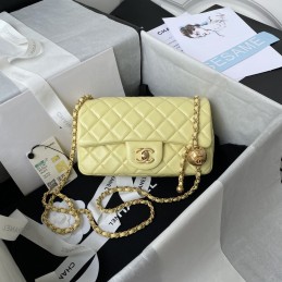 Mini Flap Ball Chain Bag...
