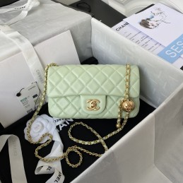 Mini Flap Ball Chain Bag...