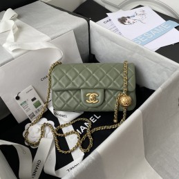 Mini Flap Ball Chain Bag...