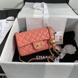 Mini Flap Ball Chain Bag...