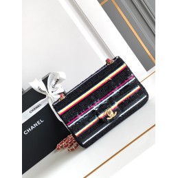 Mini Flap Bag Black with...