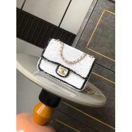 Mini Flap Bag Ivory Tweed...