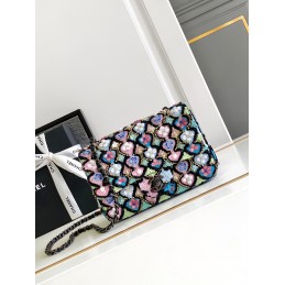 Mini Flap Bag Black with...