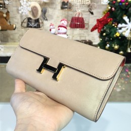 Cream Constance Long Wallet