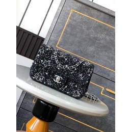 Mini Flap Bag Black with...