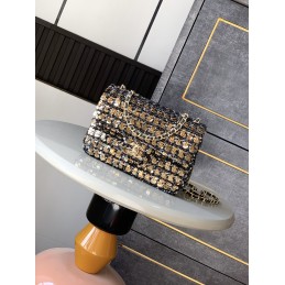 Mini Flap Bag Gold Sequins
