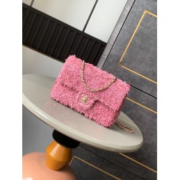 Mini Flap Bag Pink Sequin...