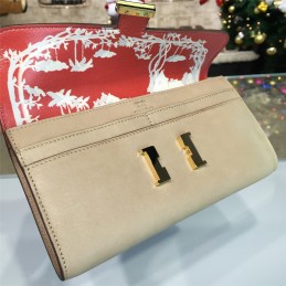 Cream Constance Long Wallet
