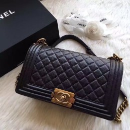 Boy Bag 25 Caviar Black...
