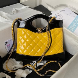 31 Mini Patent Tote Yellow...