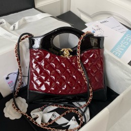 31 Mini Patent Tote Red and...