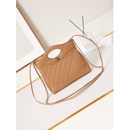 31 Mini Calfskin Tote Tan