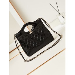 31 Mini Calfskin Tote Black...