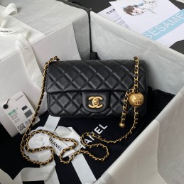 Mini Flap Ball Chain Bag...