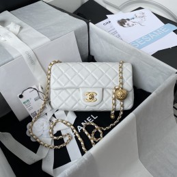 Mini Flap Ball Chain Bag...