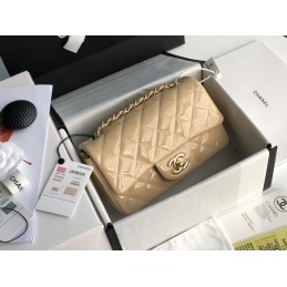 Classic Flap Patent Beige...