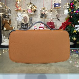 Tan H Leather Wallet