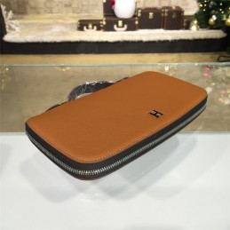 Tan H Leather Wallet