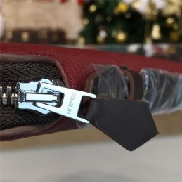 Burgundy H Leather Wallet